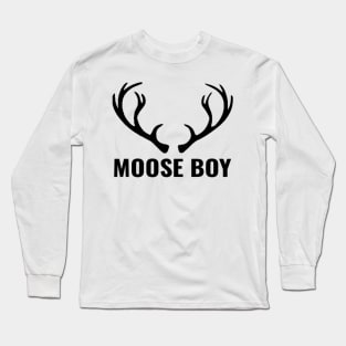 MOOSE BOY BLACK Long Sleeve T-Shirt